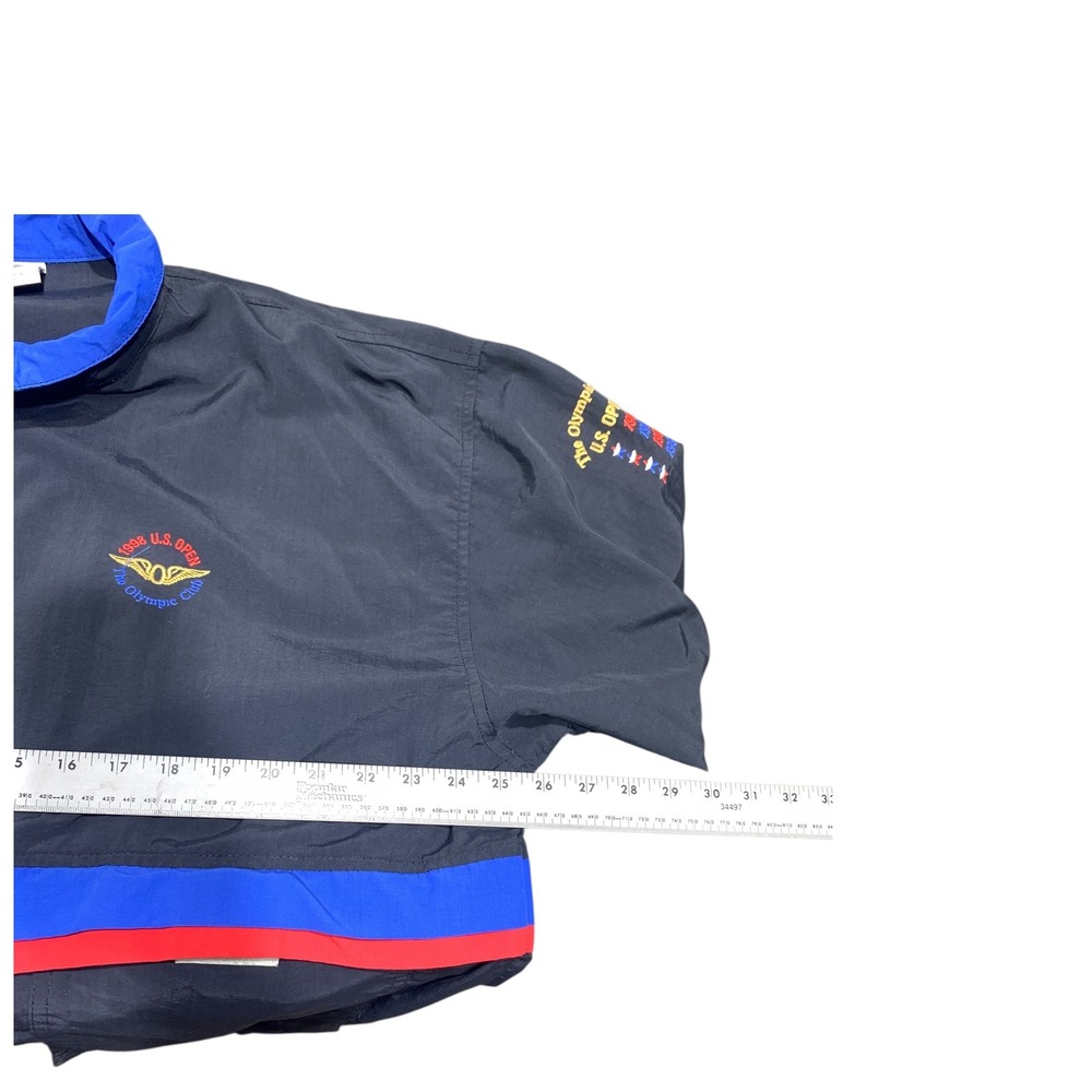 1998 US Open The Olympic Club Track Jacket Windbreaker Blue Red Black L - Picture 8 of 9